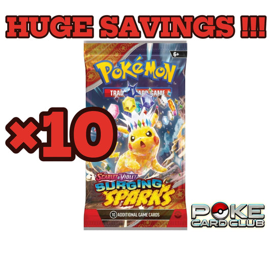 Pokémon TCG: Scarlet & Violet— Surging Sparks Booster Box Pack x10